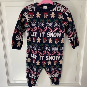 🛎️ Clearance LCWaikiki Baby Girl Let it Snow Onepiece